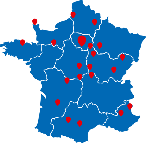 Carte de France - Rent A Car